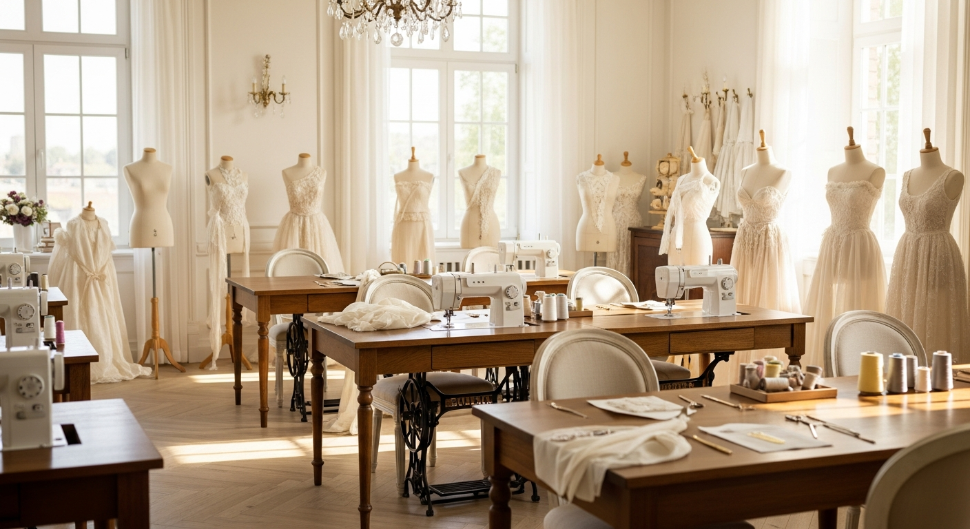 Cours de couture à l'atelier