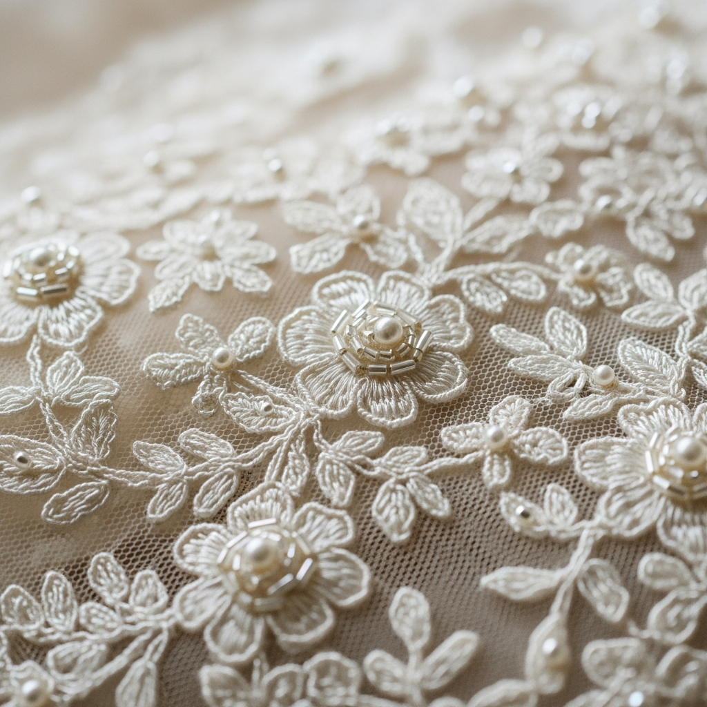 Dentelle brodée